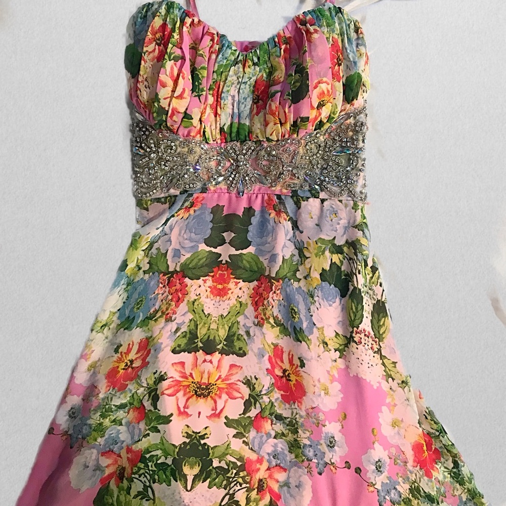 Floral evening gown (worn once!)